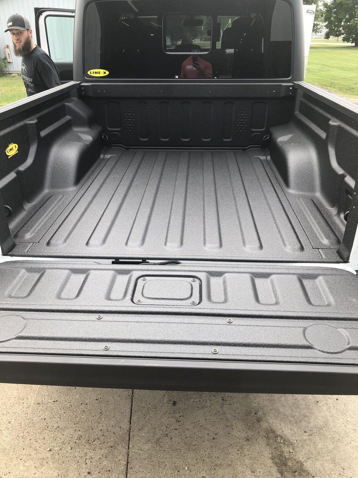 Jeep Gladiator Had Line-X spray bed liner applied 65B02DCB-4A88-422C-A7A6-54A2FDD3BCFA