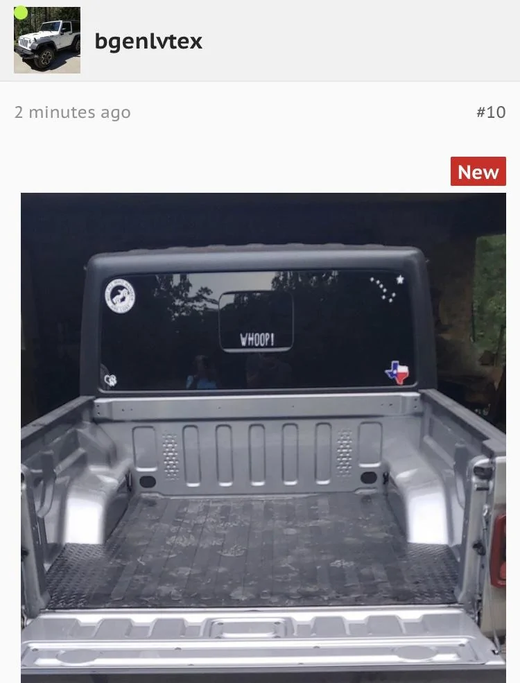 Jeep Gladiator Truck bed mat for Gladiator, rubber? 2AF91815-9897-4AE4-BAFB-0AB171A28F64