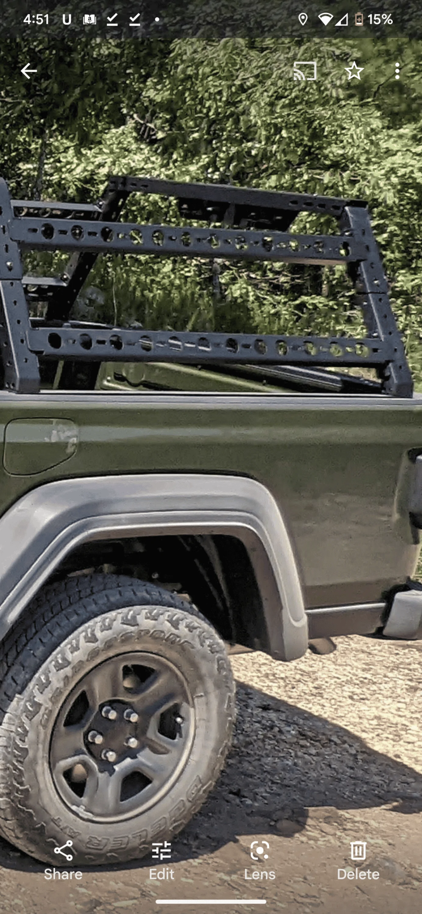 Jeep Gladiator Overland Rack adjustable (central Arkansas) Screenshot_20221226-171834