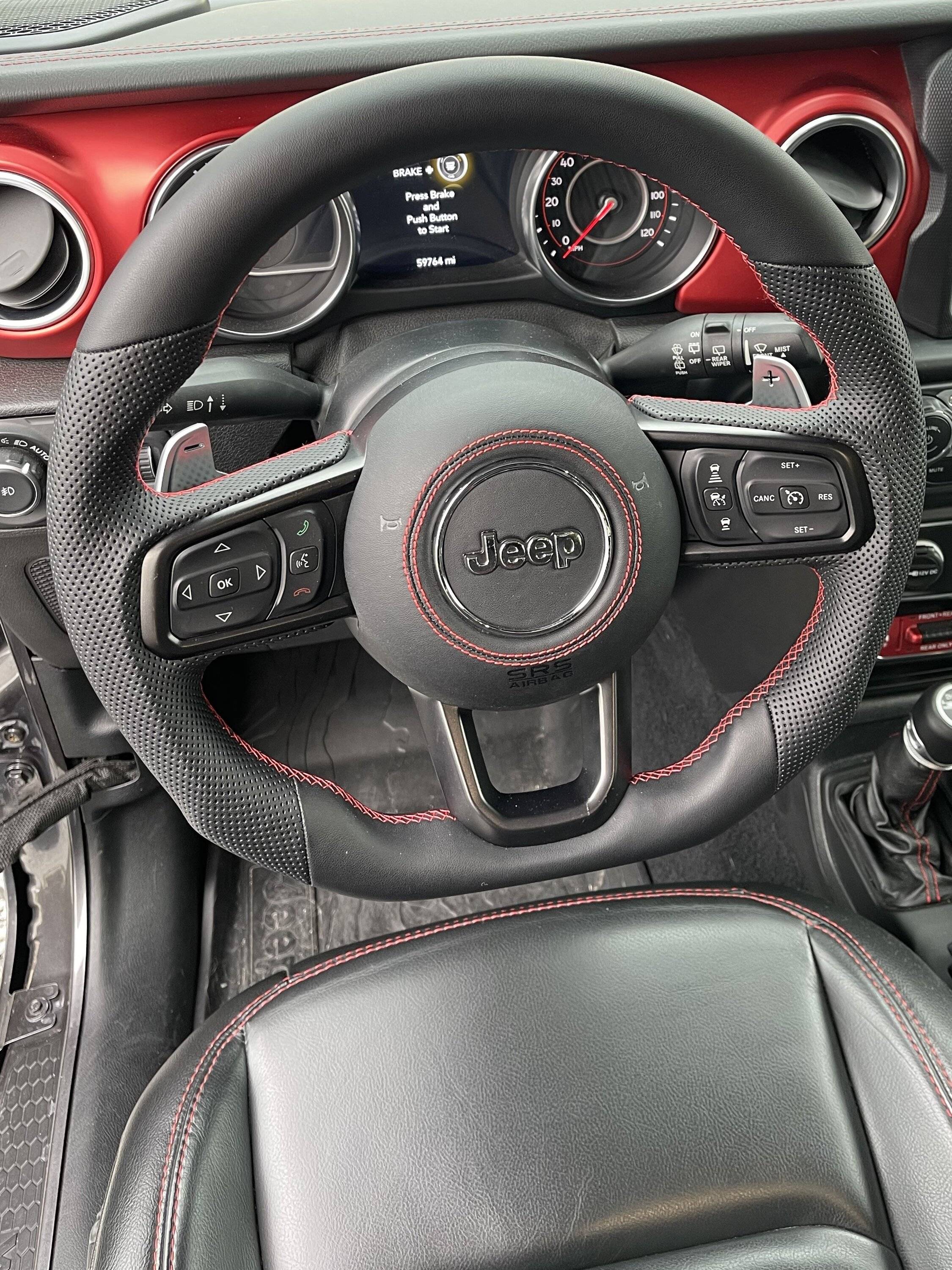 Jeep Gladiator New steering wheel and paddle shifter install problems... steering wheel2