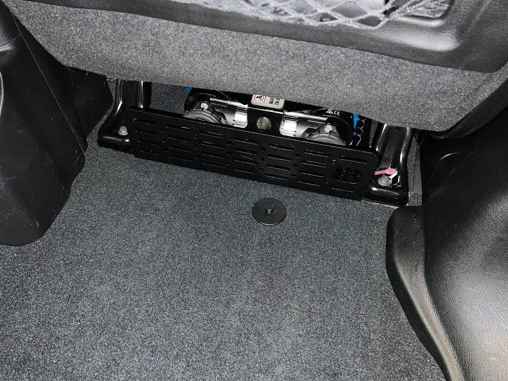 Jeep Gladiator New -  Under the Front Seat Compressor Mount for JT/JL Carpet Cut