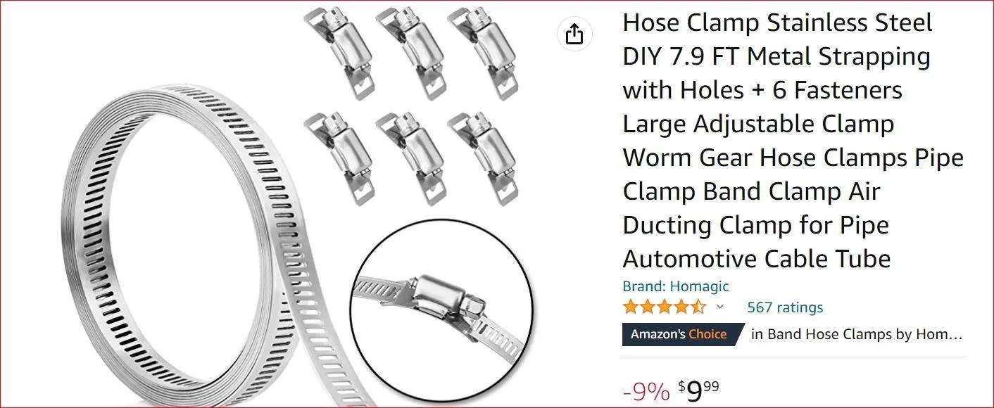Jeep Gladiator New -  Under the Front Seat Compressor Mount for JT/JL Hose Clamps