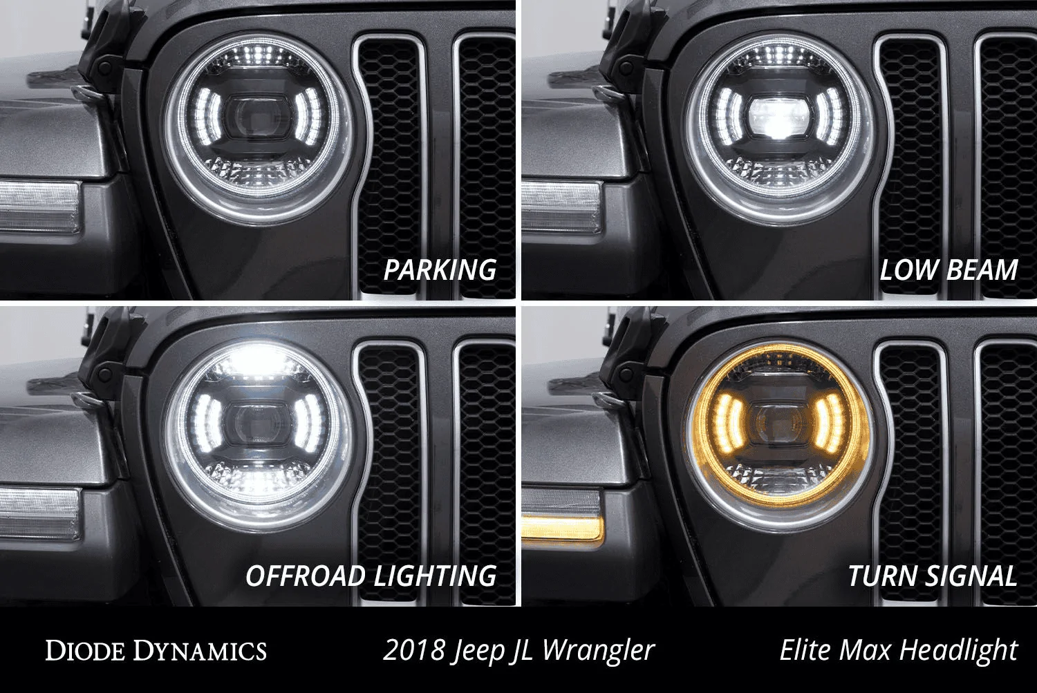 Jeep Gladiator NEW! Elite Series JL Wrangler & JT Gladiator LED Headlights from Diode Dynamics 1672678239816