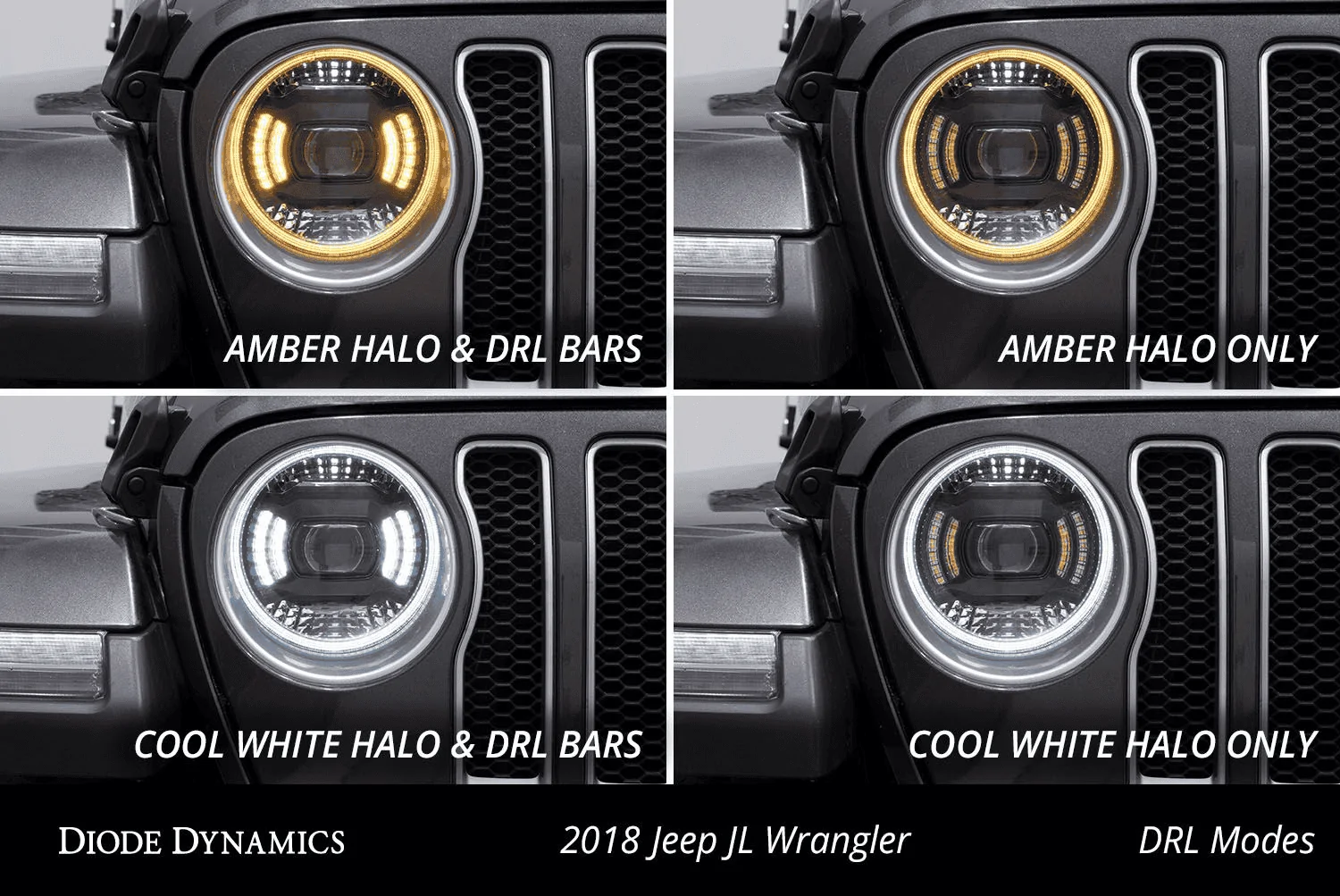 Jeep Gladiator NEW! Elite Series JL Wrangler & JT Gladiator LED Headlights from Diode Dynamics 1672678248352