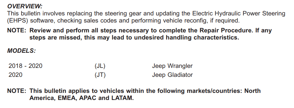 Jeep Gladiator Replacing steering gear 1672708350046