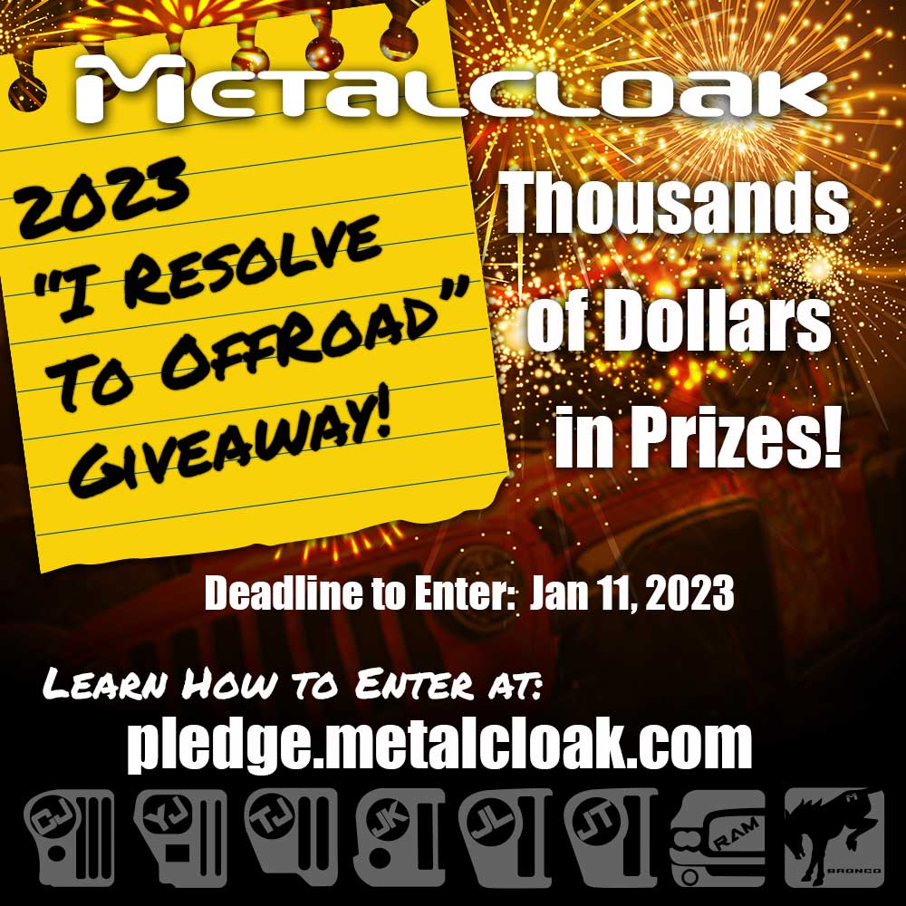 Jeep Gladiator 2023 "I Resolve to Offroad with Metalcloak" Giveaway is on! 2023-I-resolve-to-Offroad-square