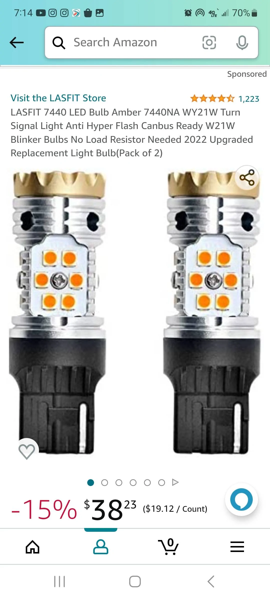 Jeep Gladiator LED replacement bulbs that work 1000000527