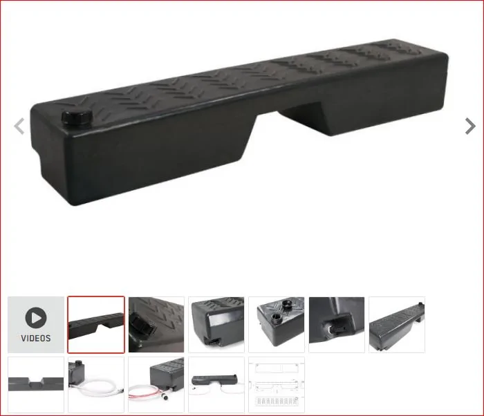 Jeep Gladiator Front Runner Footwell Water Tank footwell tank