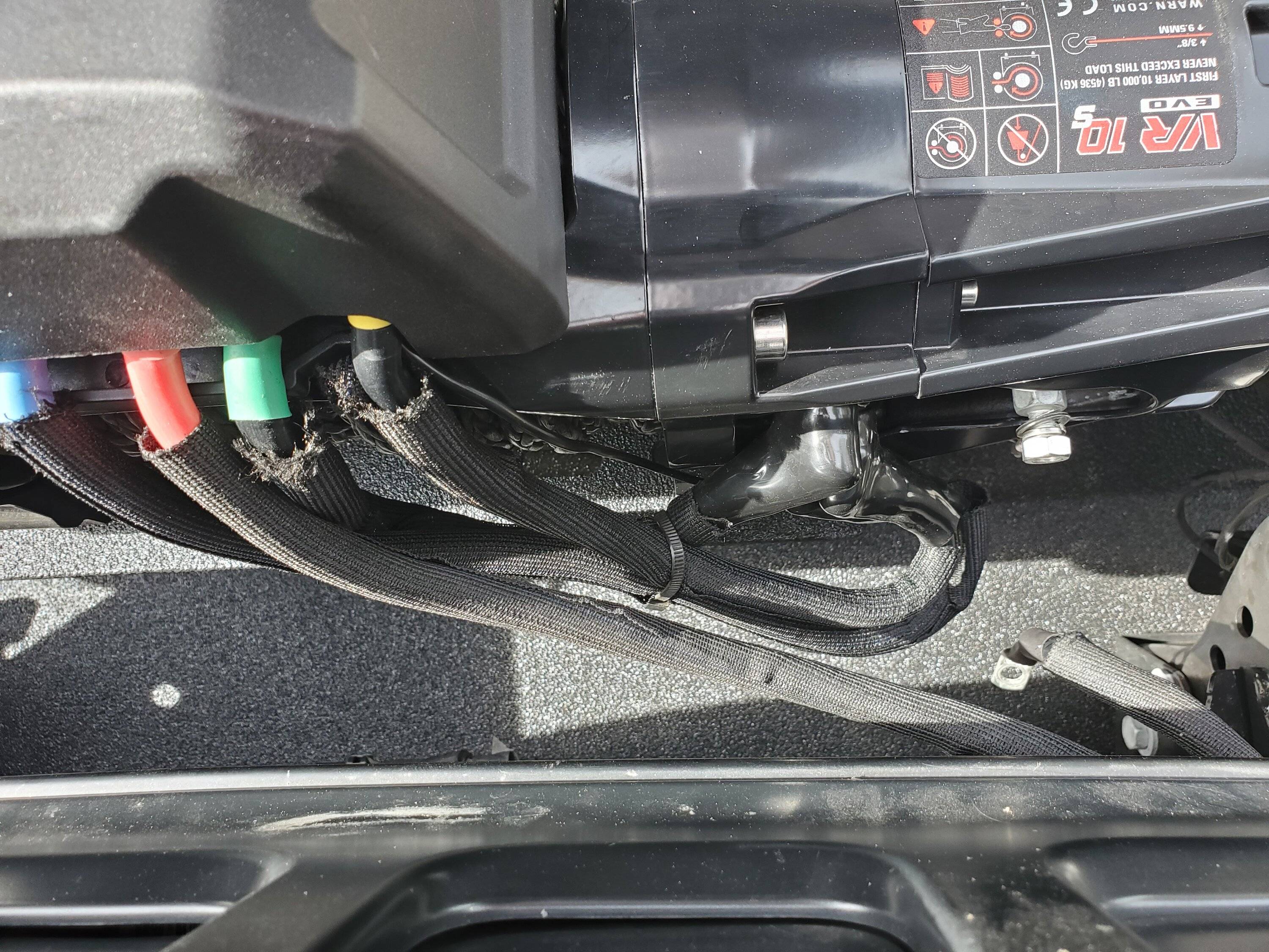Jeep Gladiator VR Evo 10s Wire Reroute - Should I?  (DONE) 20230108_113747