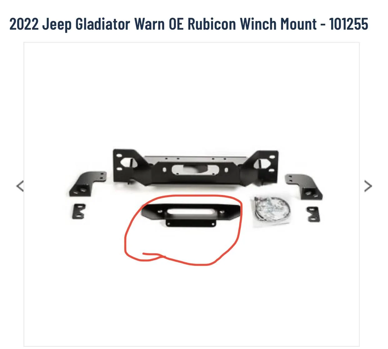 Jeep Gladiator WARN fairlead and fairlead bracket-Free 5C679A92-C692-4462-9264-5F55D906430C