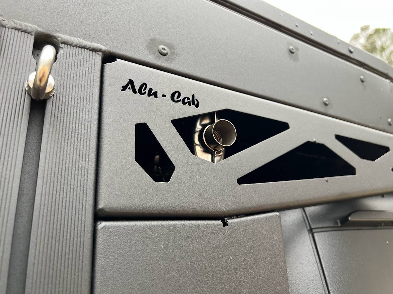 Jeep Gladiator Alu-Cab Canopy Camper Roll Call exhaust