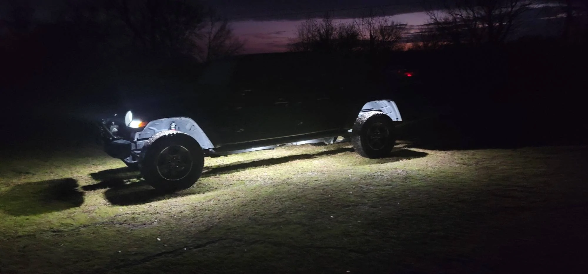 Jeep Gladiator Added some rock lights Lights All On
