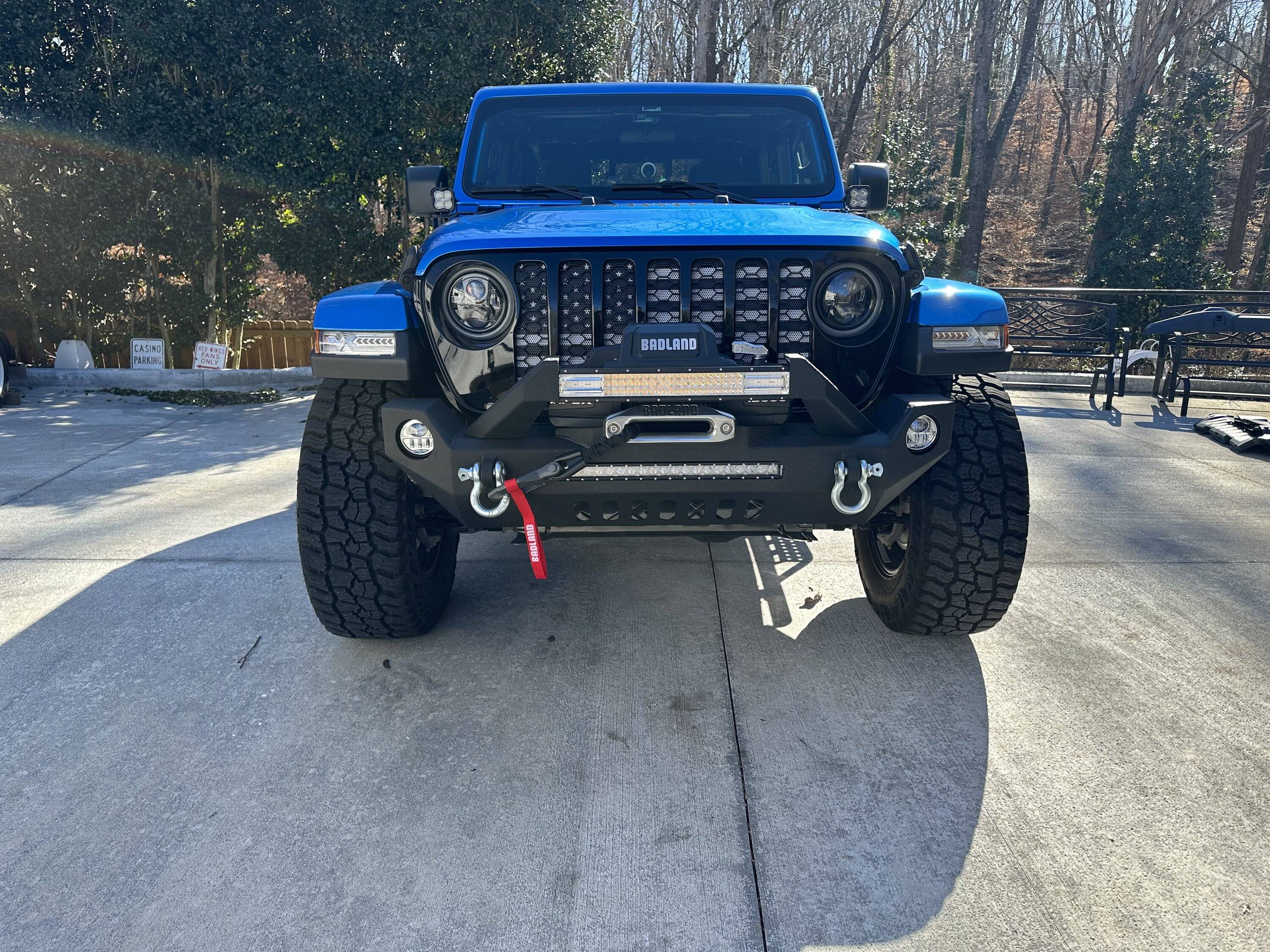 Jeep Gladiator First impressions on a  20” slim RBG light bar from Amazon 41371BAF-4272-4BFD-A41D-86D2AEC79905