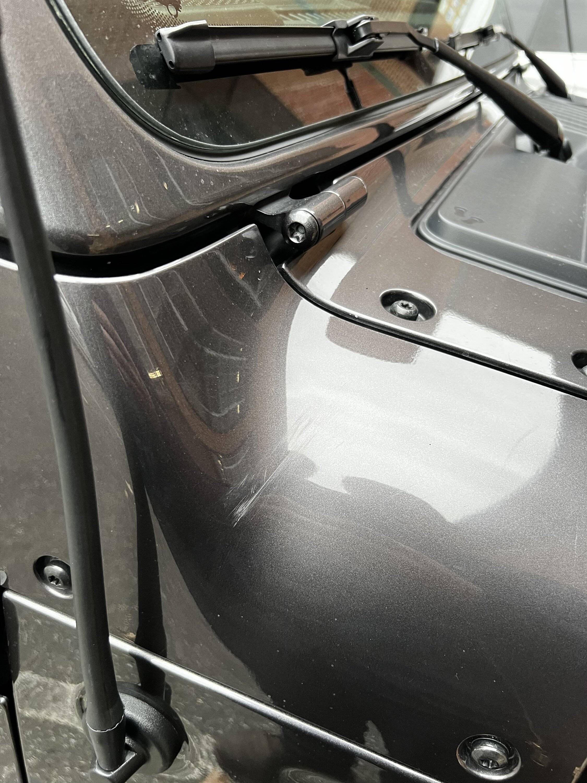 Jeep Gladiator Is it just me or does this truck have the thinnest coat of clear coat ever 716B3DD4-4D01-4C26-8BE1-5ADBF715C635