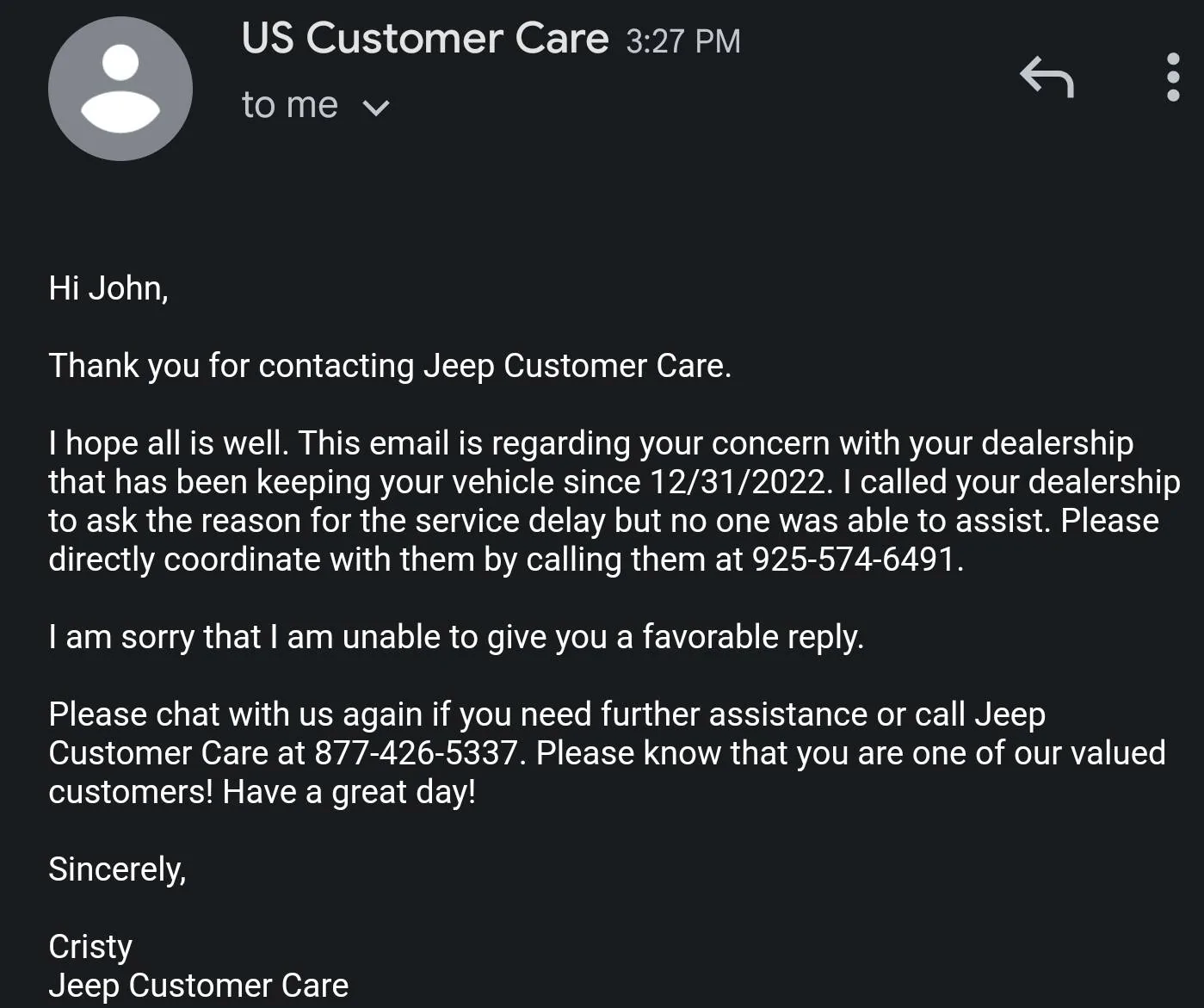 Jeep Gladiator Diesel Died Screenshot_20230110_165203_Gmail
