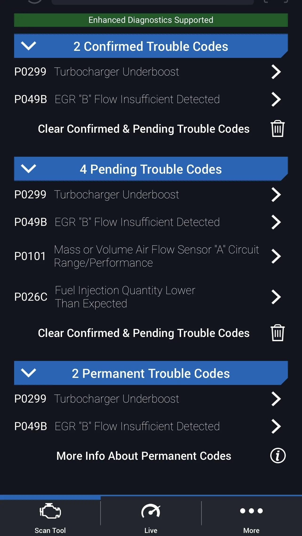 Jeep Gladiator Has anyone seen these codes? 78DC2C27-88DD-41FF-8A58-DD15FC3F032C