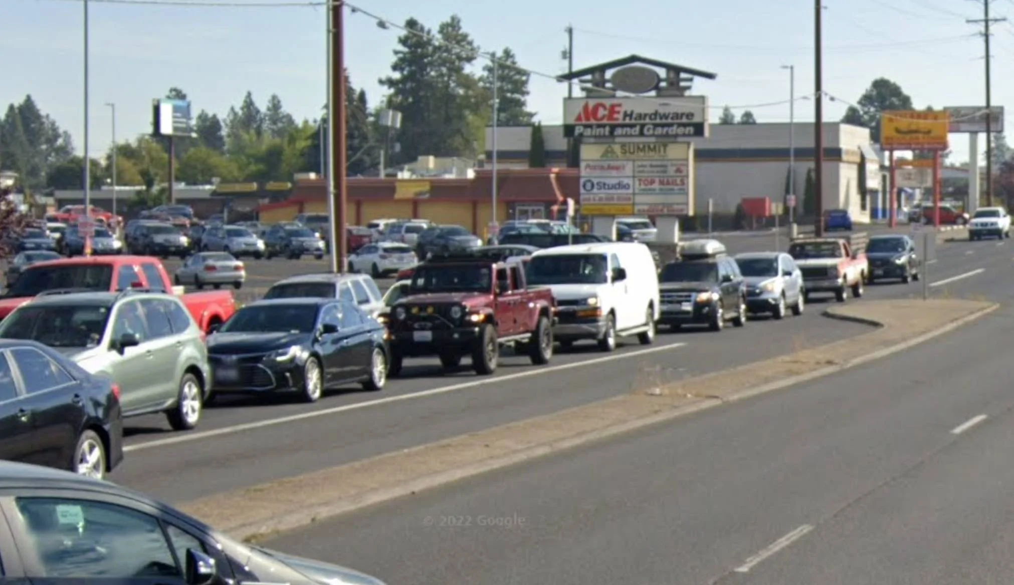 Jeep Gladiator Billboard in Ensenada... GoogleCarGotMeCropped