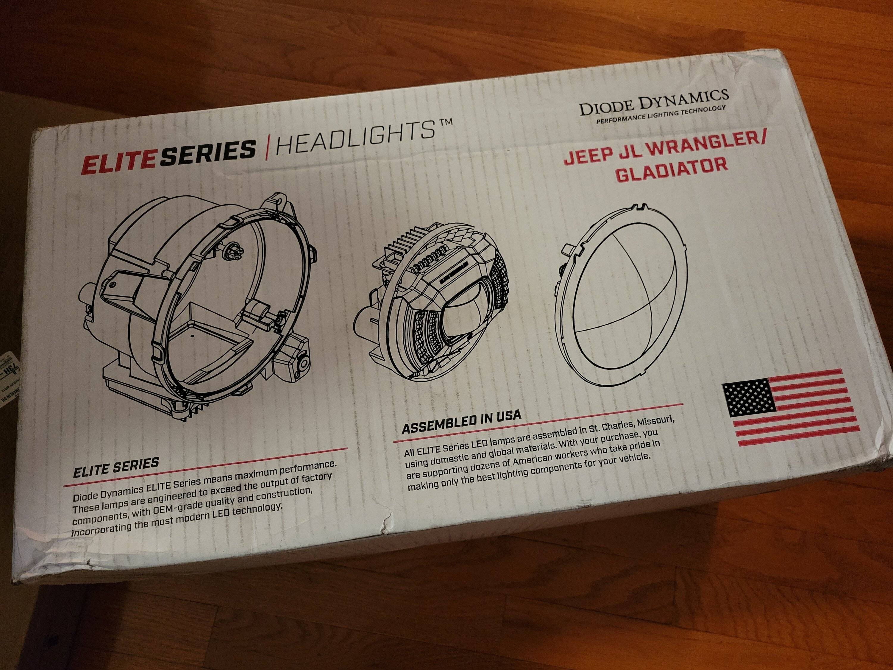 Jeep Gladiator NEW! Elite Series JL Wrangler & JT Gladiator LED Headlights from Diode Dynamics 20230114_194054