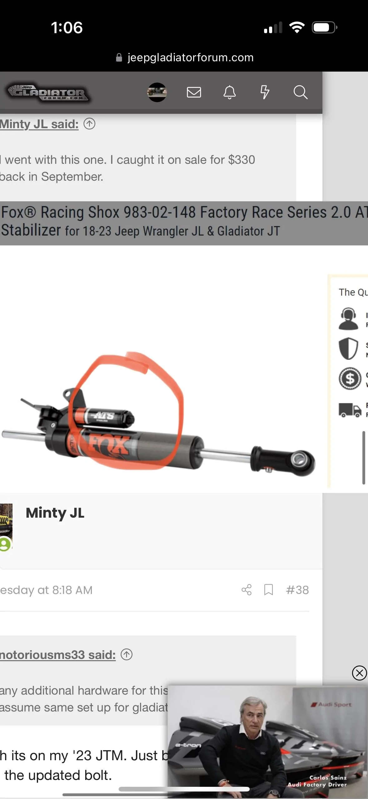 Jeep Gladiator 2021 Mojave and steering stabilizer benefits BA839E47-D348-4AF6-B21F-EA413EAE0953