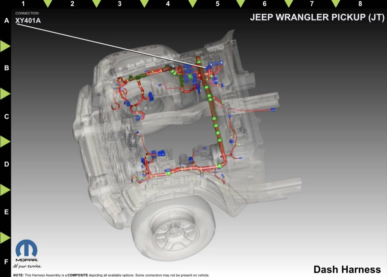 Jeep Gladiator What is this XY401 reference between the DRL harness and BCM? 20C491BF-211A-4EA8-8881-11682F8B8EFB