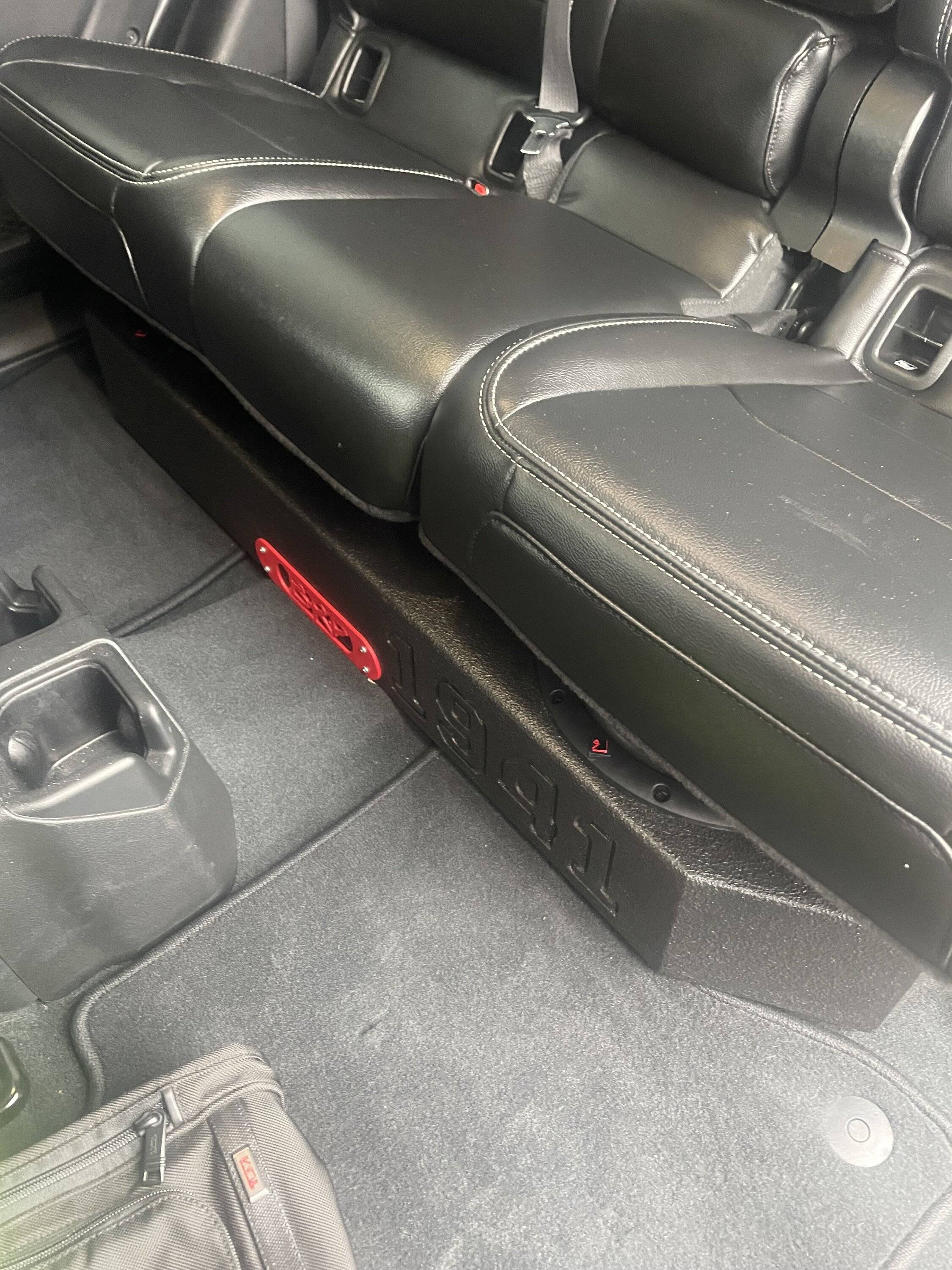 Jeep Gladiator Anyone have ideas for a subwoofer under the seat box besides JL Audio? IMG_1326.JPG