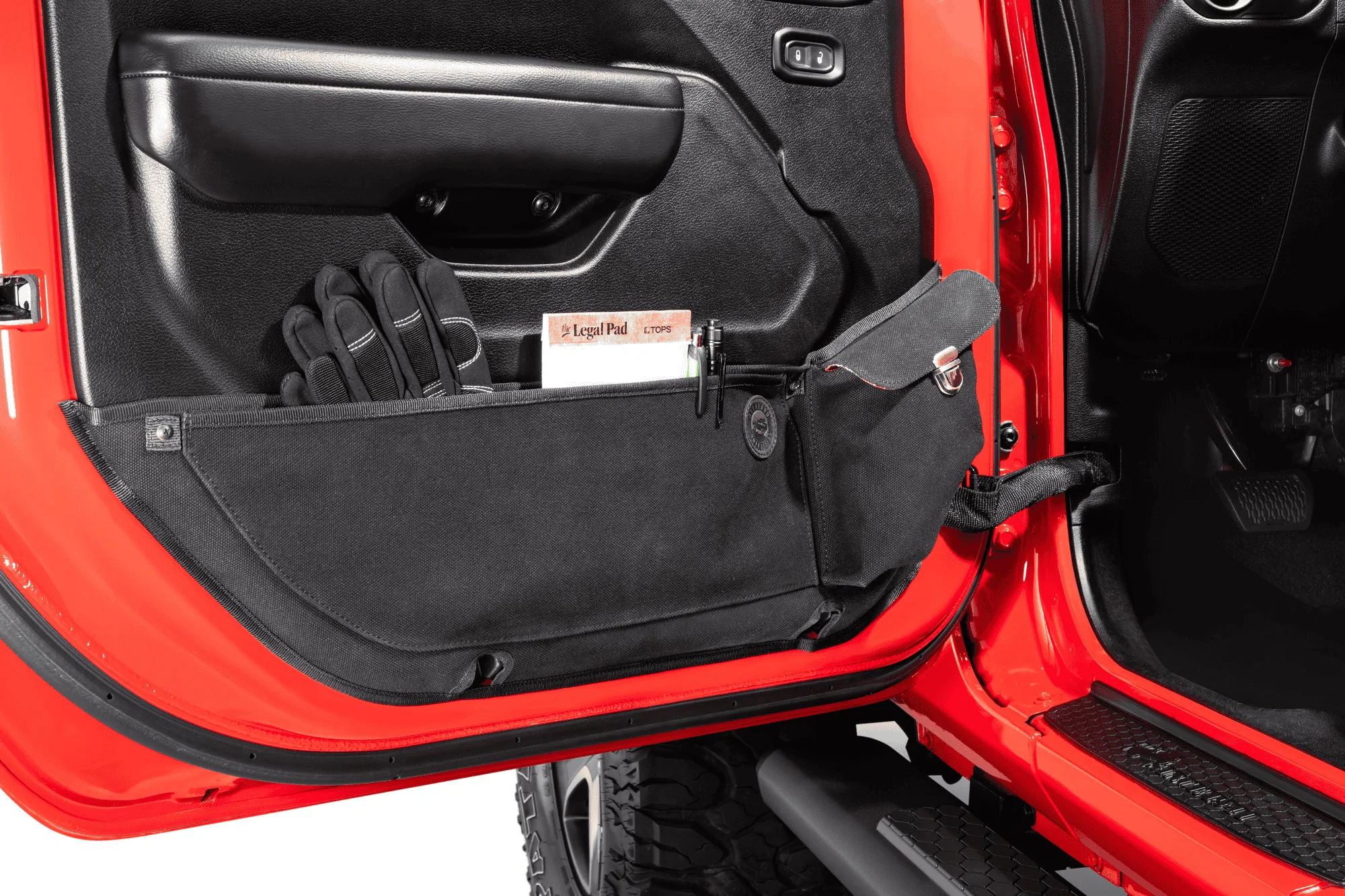 Jeep Gladiator Cargo net replacement Overland Outfitters front door pockets