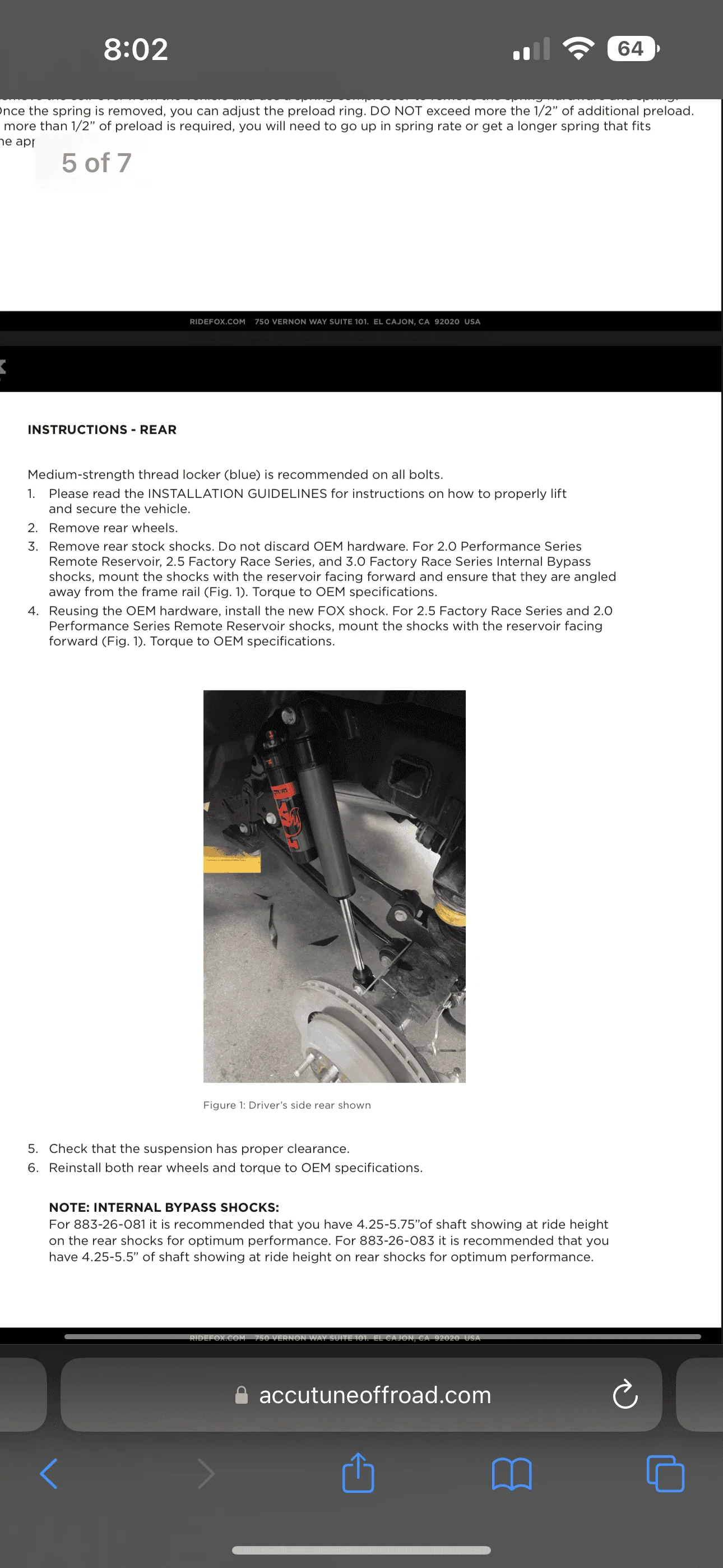Jeep Gladiator Upgraded to Fox 2.5. Which way should reservoir be? 44AE7E96-1D6C-4E9E-99D3-E924173C02B9
