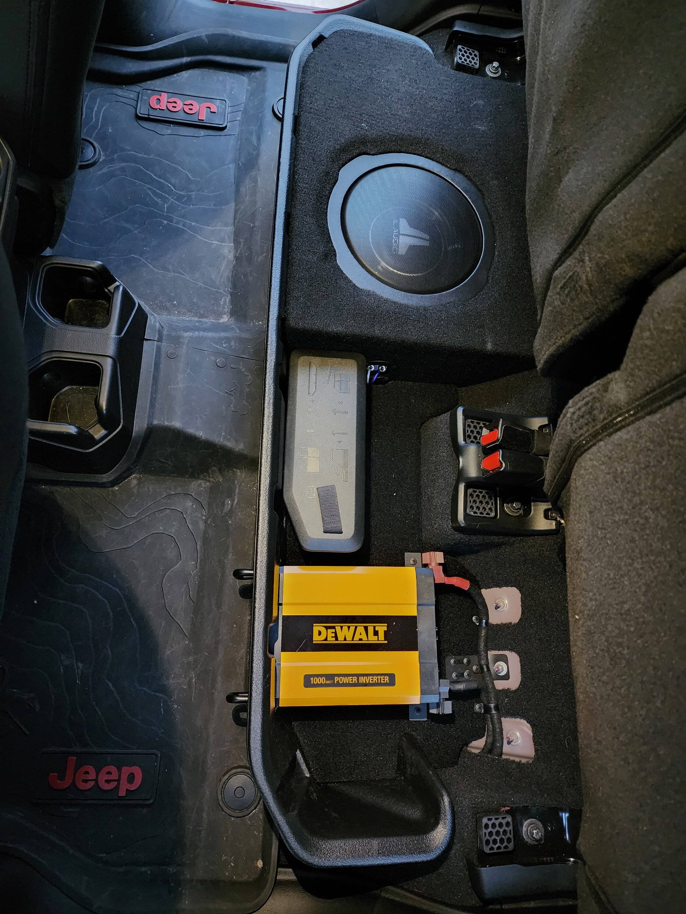 Jeep Gladiator Got her back yesterday! Custom sound system is just .... WOW!!! 20230121_170704