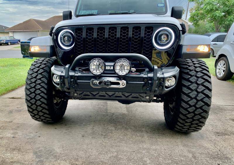 Jeep Gladiator (Rugged Ridge Arcus) Front Bumper Tube Over-Rider Hoop;Black 9D0A8E87-C2A5-432C-8B77-76560944FE9F