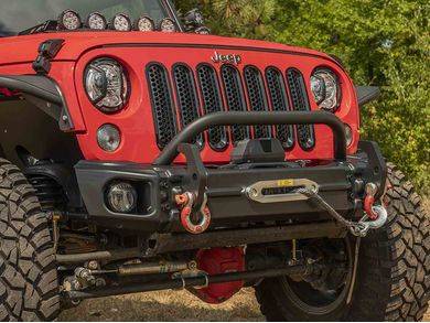 Jeep Gladiator (Rugged Ridge Arcus) Front Bumper Tube Over-Rider Hoop;Black BF399737-078D-4635-99C9-0D33F385D660
