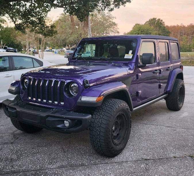 Jeep Gladiator Purple Wrangler (reign?) 48167