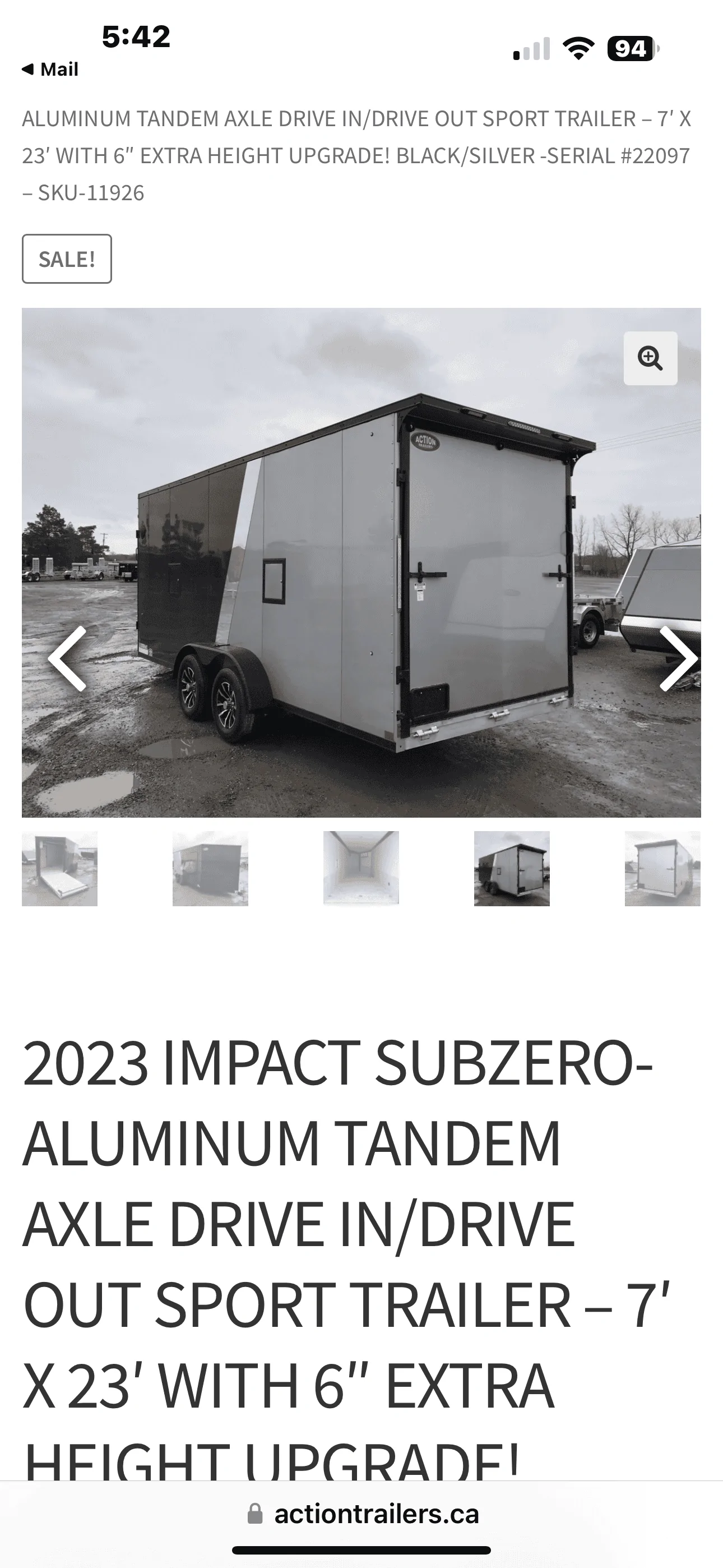 Jeep Gladiator 7x23 enclosed inline snowmobile trailer what do you think 5DB66467-3BF9-4641-B1EC-B6BAA5C8A176