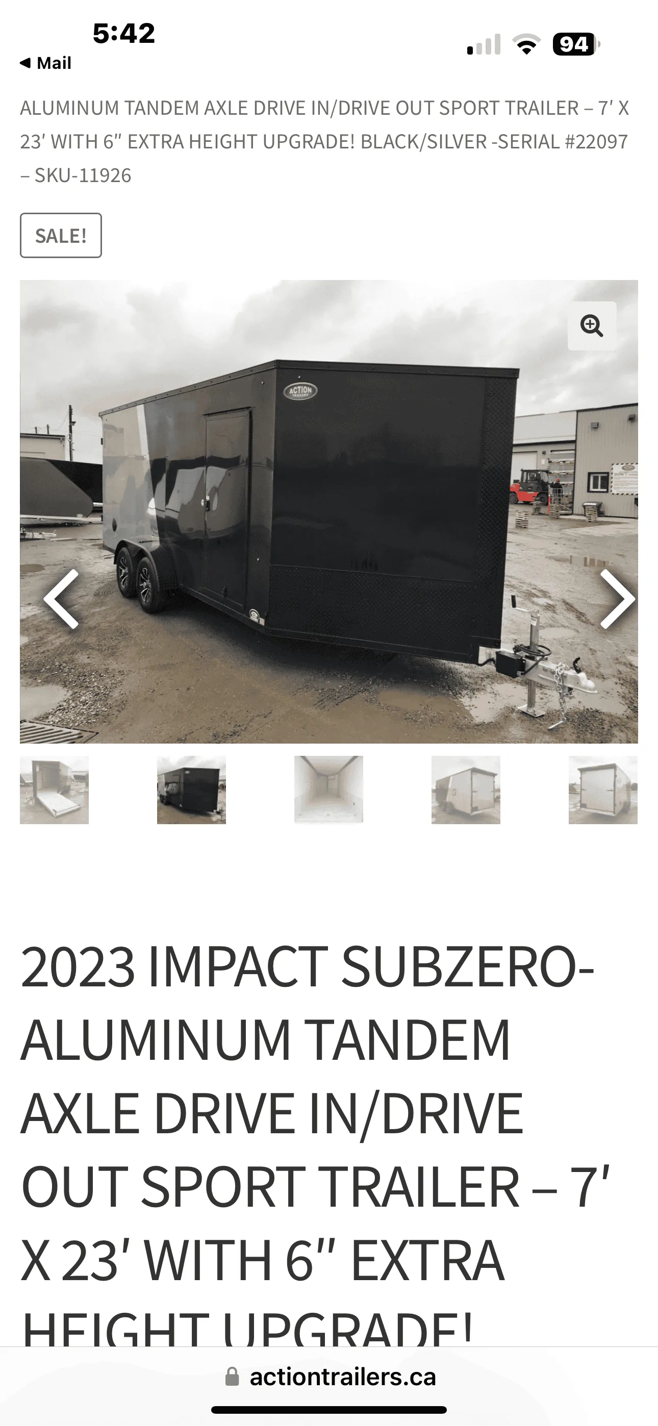 Jeep Gladiator 7x23 enclosed inline snowmobile trailer what do you think 37D2BCD5-0C53-4A72-AB4D-7F046BCFD7EA