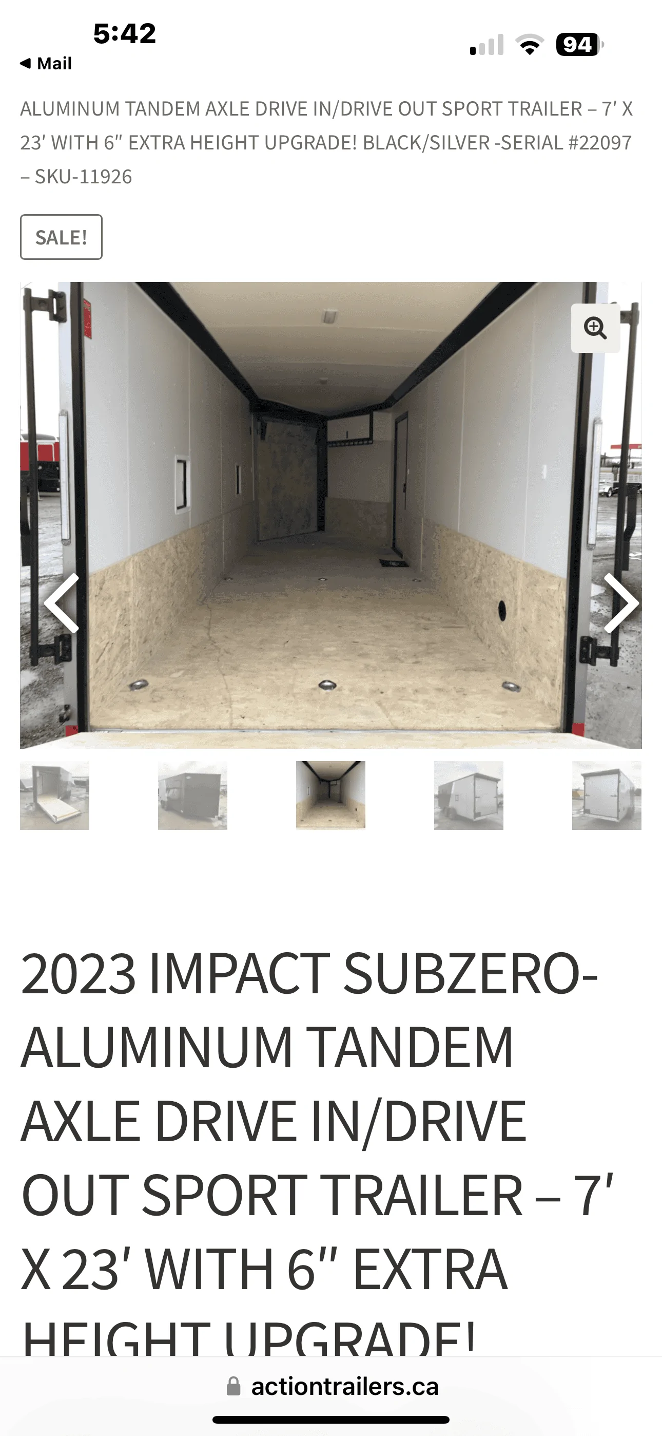 Jeep Gladiator 7x23 enclosed inline snowmobile trailer what do you think E5E32CDD-D6EC-44E9-B943-195C0221A7C3
