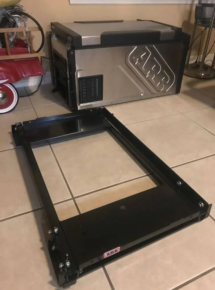 Jeep Gladiator Kitchen slideout in bed ARB Fridg