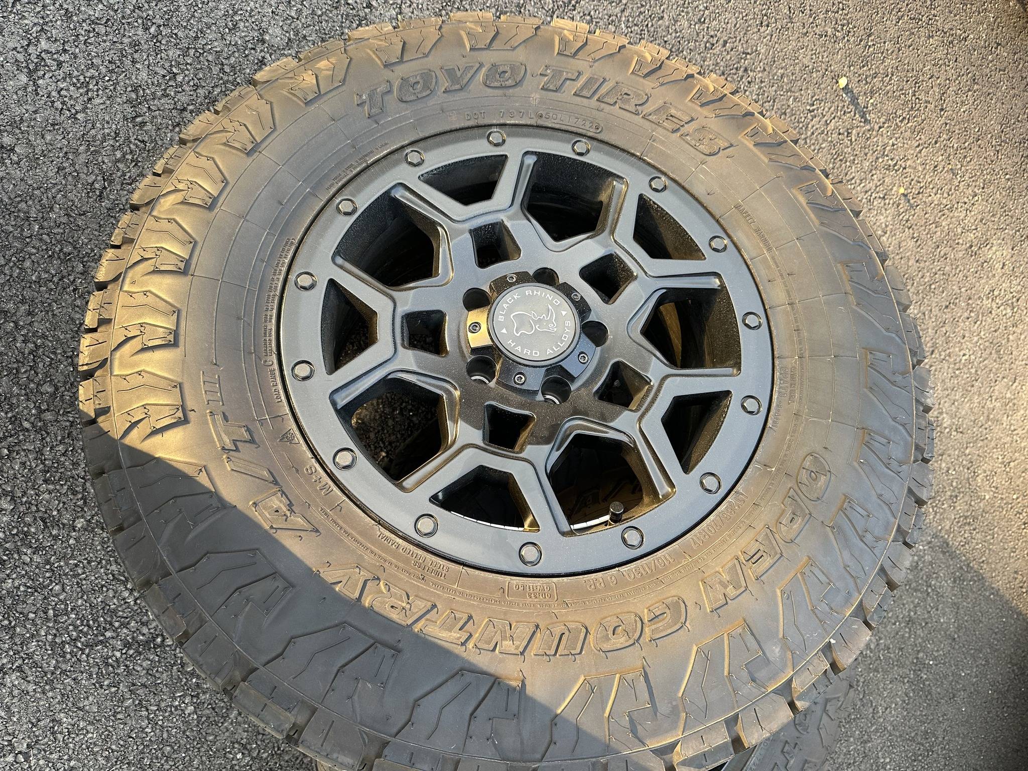 Jeep Gladiator Like new 5pc Set - Black Rhino 33" Wheels & Tires + Factory Spare 326513310_3028990240736816_5163254488085069123_n