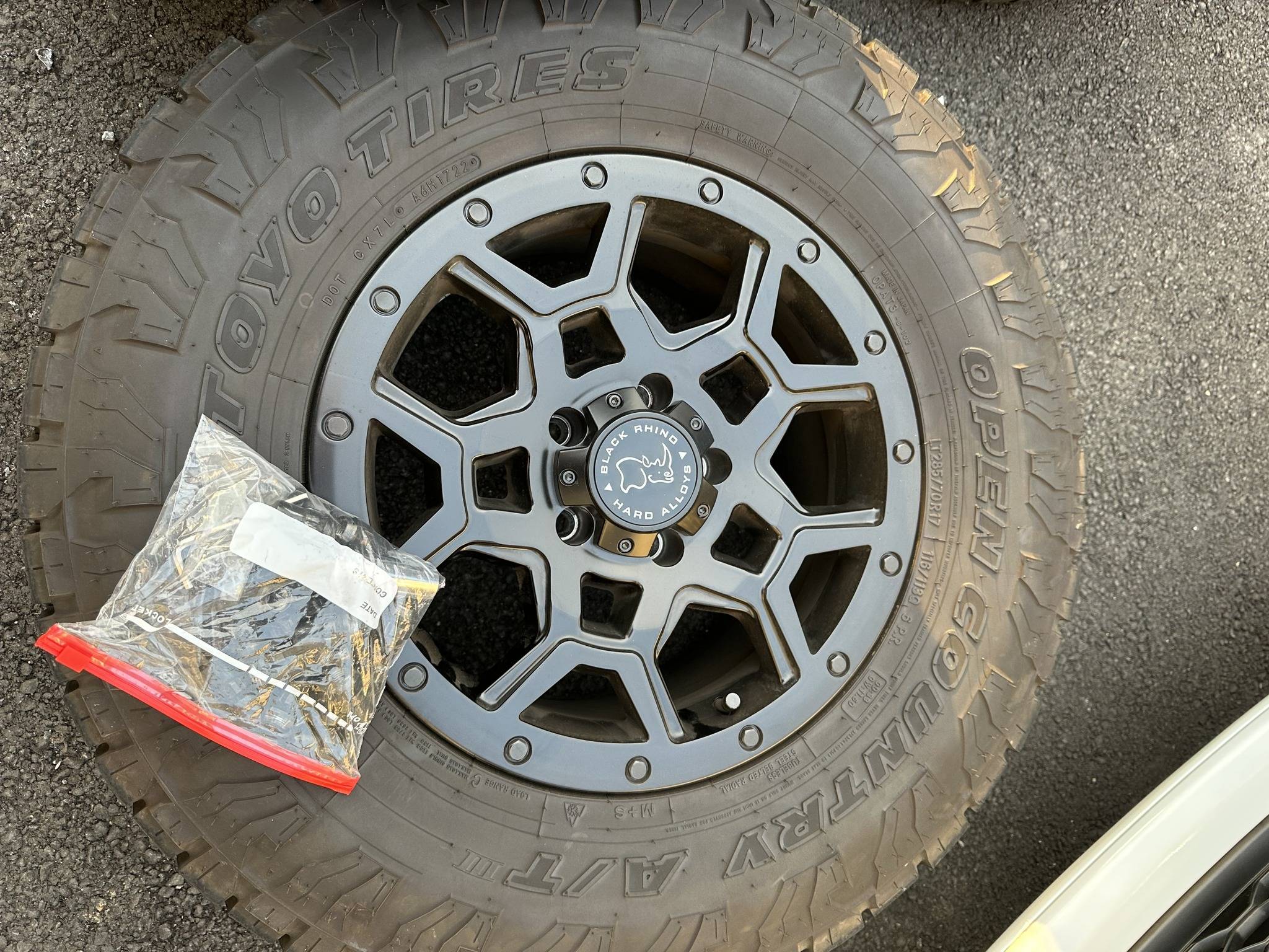 Jeep Gladiator Like new 5pc Set - Black Rhino 33" Wheels & Tires + Factory Spare 327164204_568150521657718_2014916748444252633_n