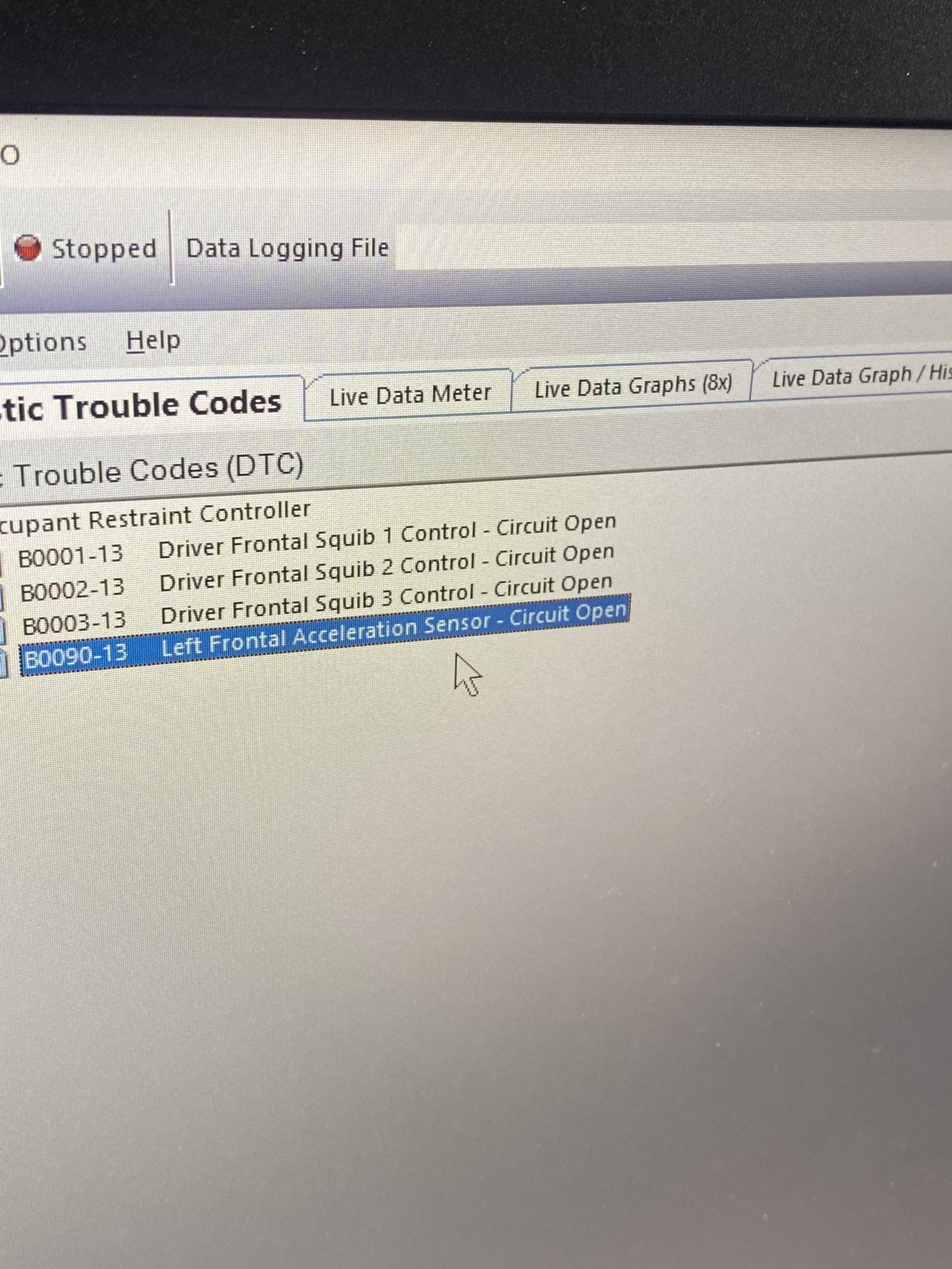 Jeep Gladiator AirBag Light on Following Codes! 121212