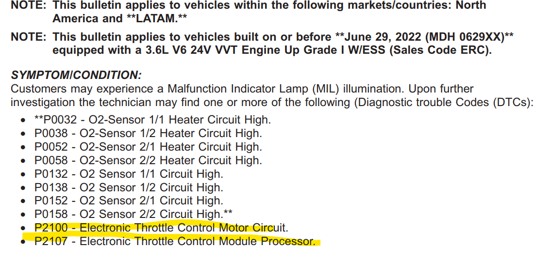Jeep Gladiator Lost Power P2107 & P2100 Code 1674787114050
