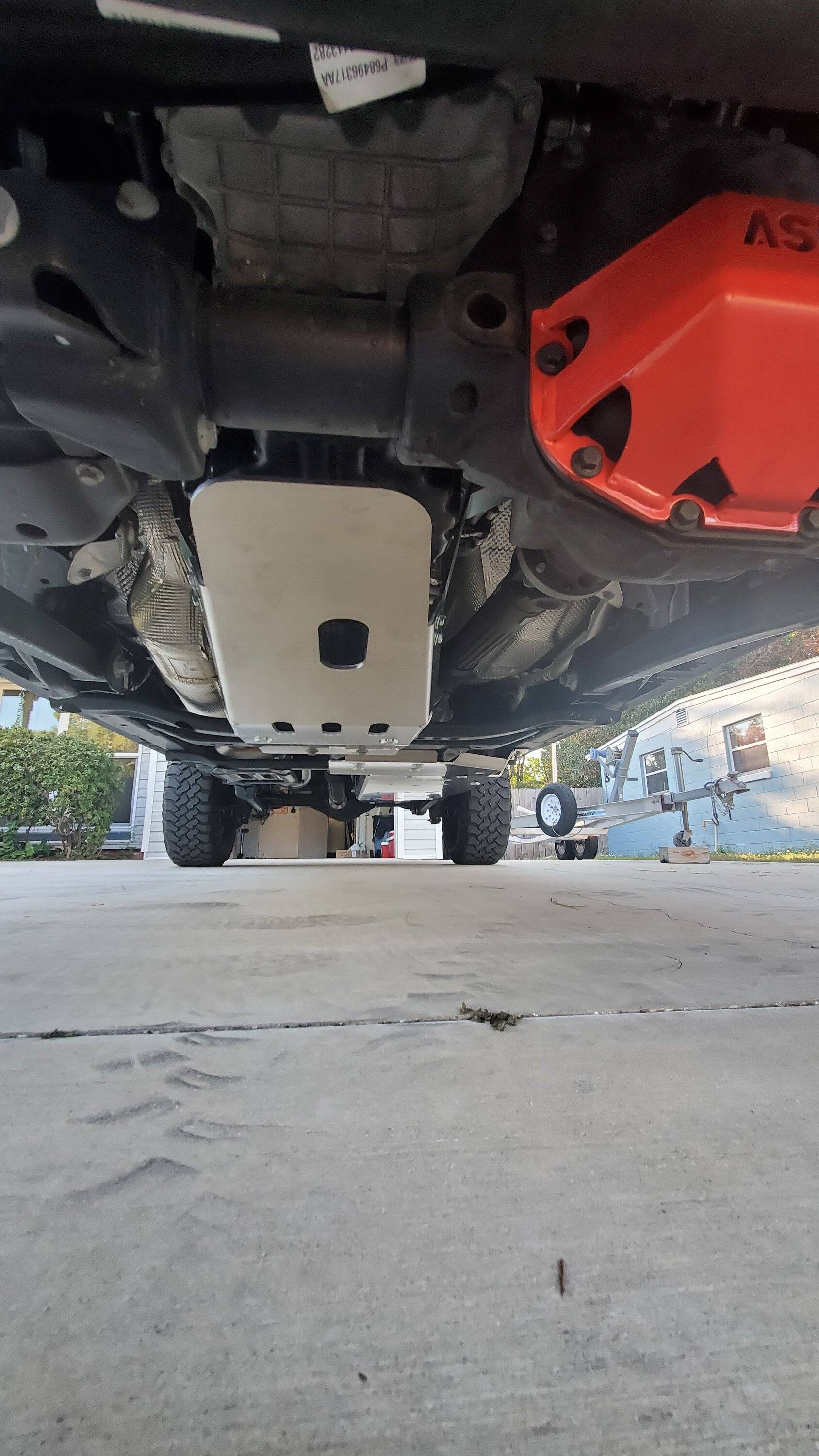 Jeep Gladiator Full belly aluminum skid plate comparison 20221102_164738