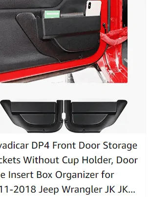 Jeep Gladiator Storage cubbies for doors? 1674793761838