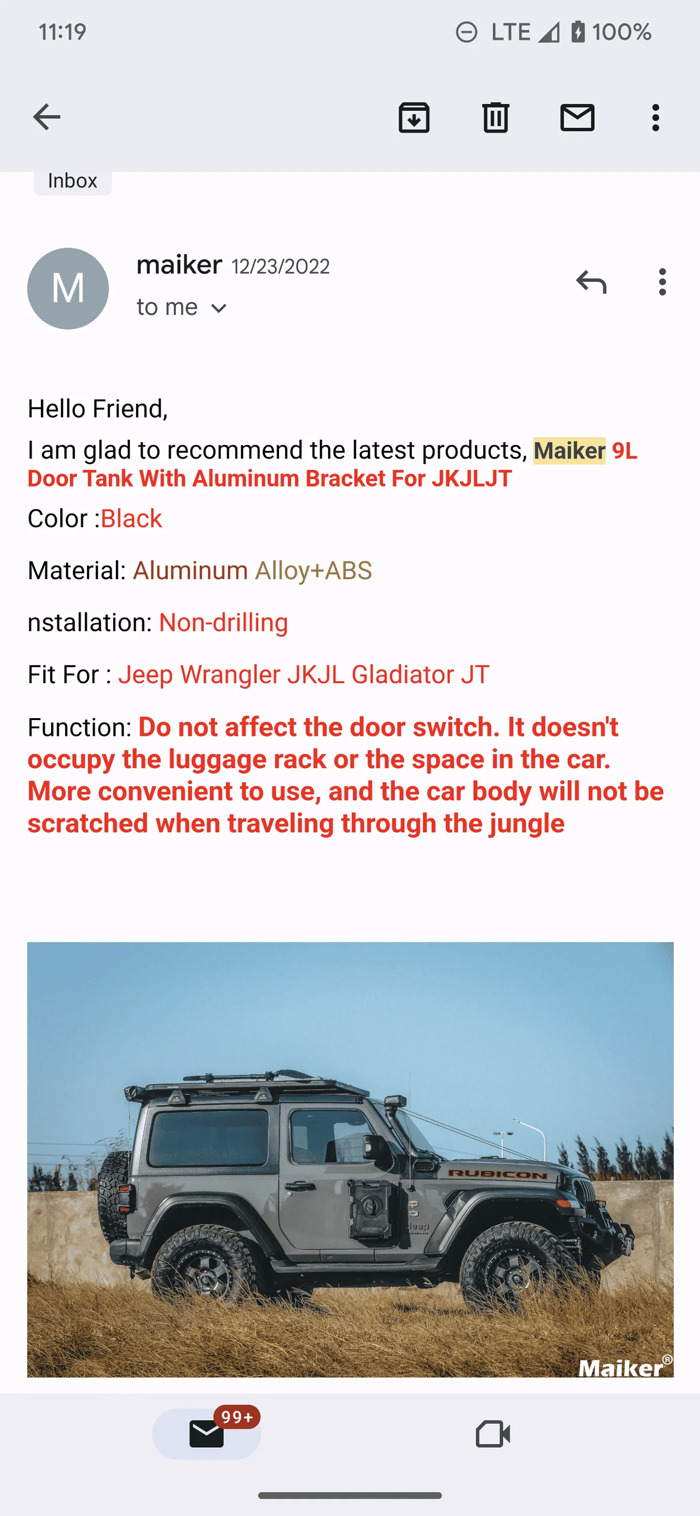 Jeep Gladiator I've never been much on the "Angry Turds" grill. Screenshot_20230127-111959