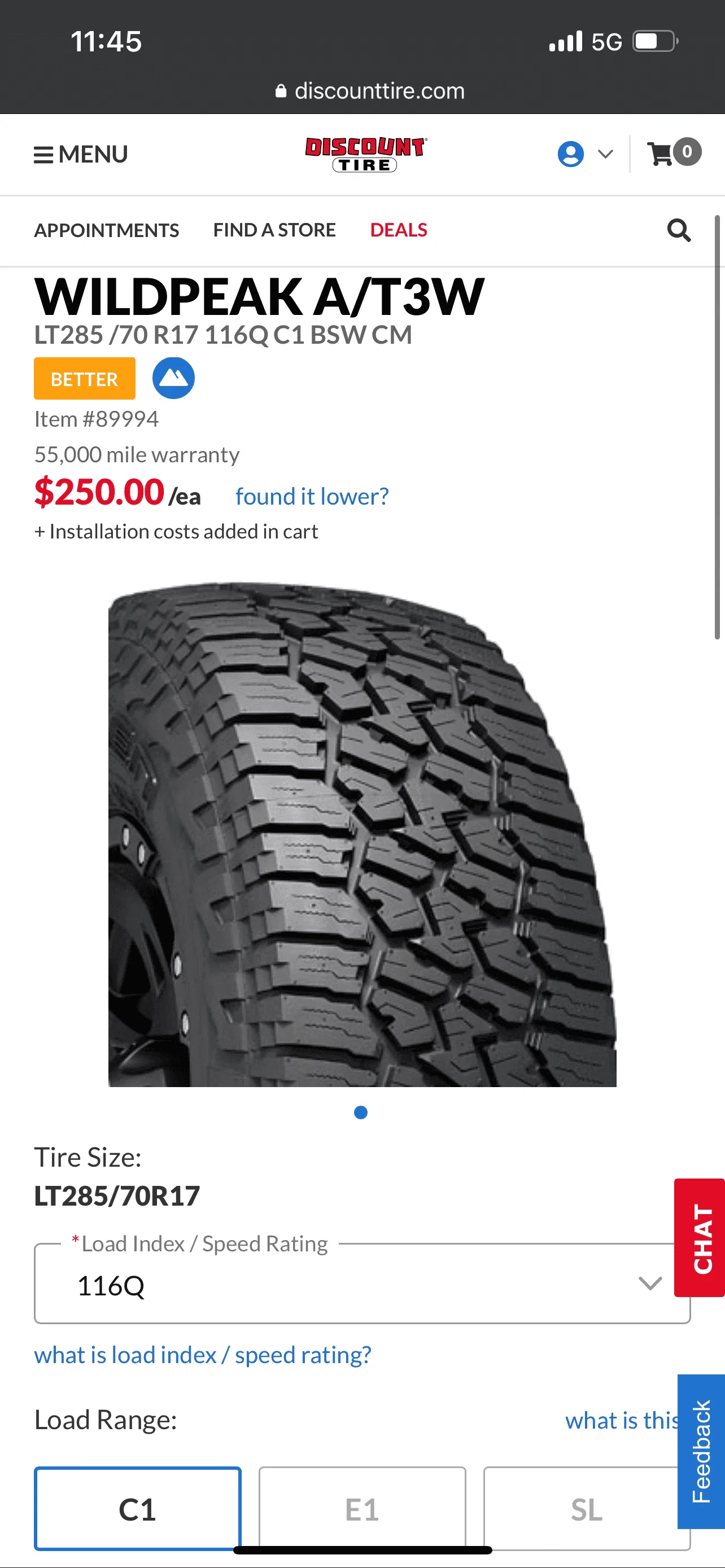 Jeep Gladiator 2022 Jeep Gladiator Rubicon Tires for sale - $700 obo B70CDA00-C2CD-4BE1-9C29-8373CD970C40
