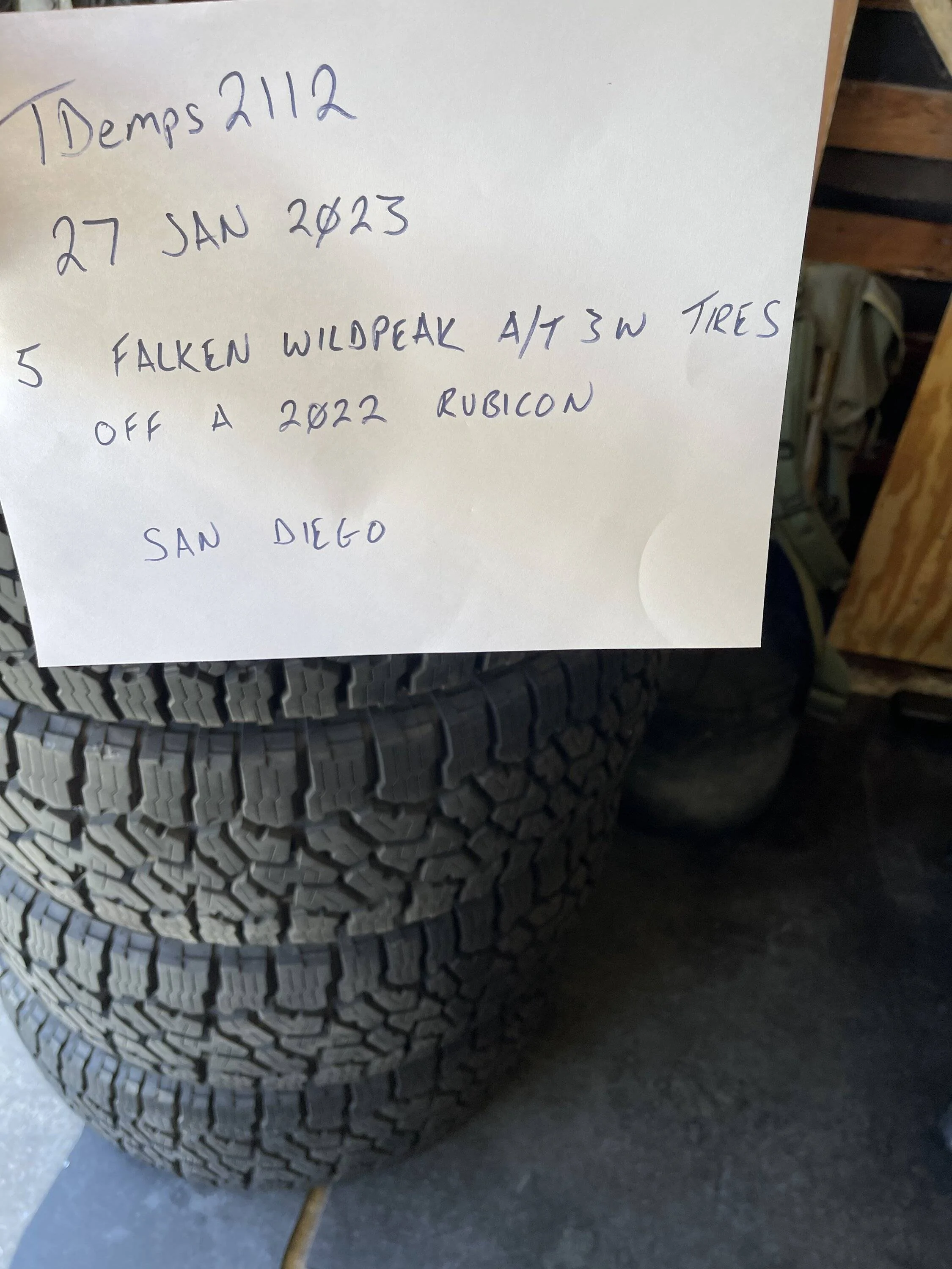 Jeep Gladiator 2022 Jeep Gladiator Rubicon Tires for sale - $700 obo C32339F5-08C4-4DA1-9DC0-597C528770AE