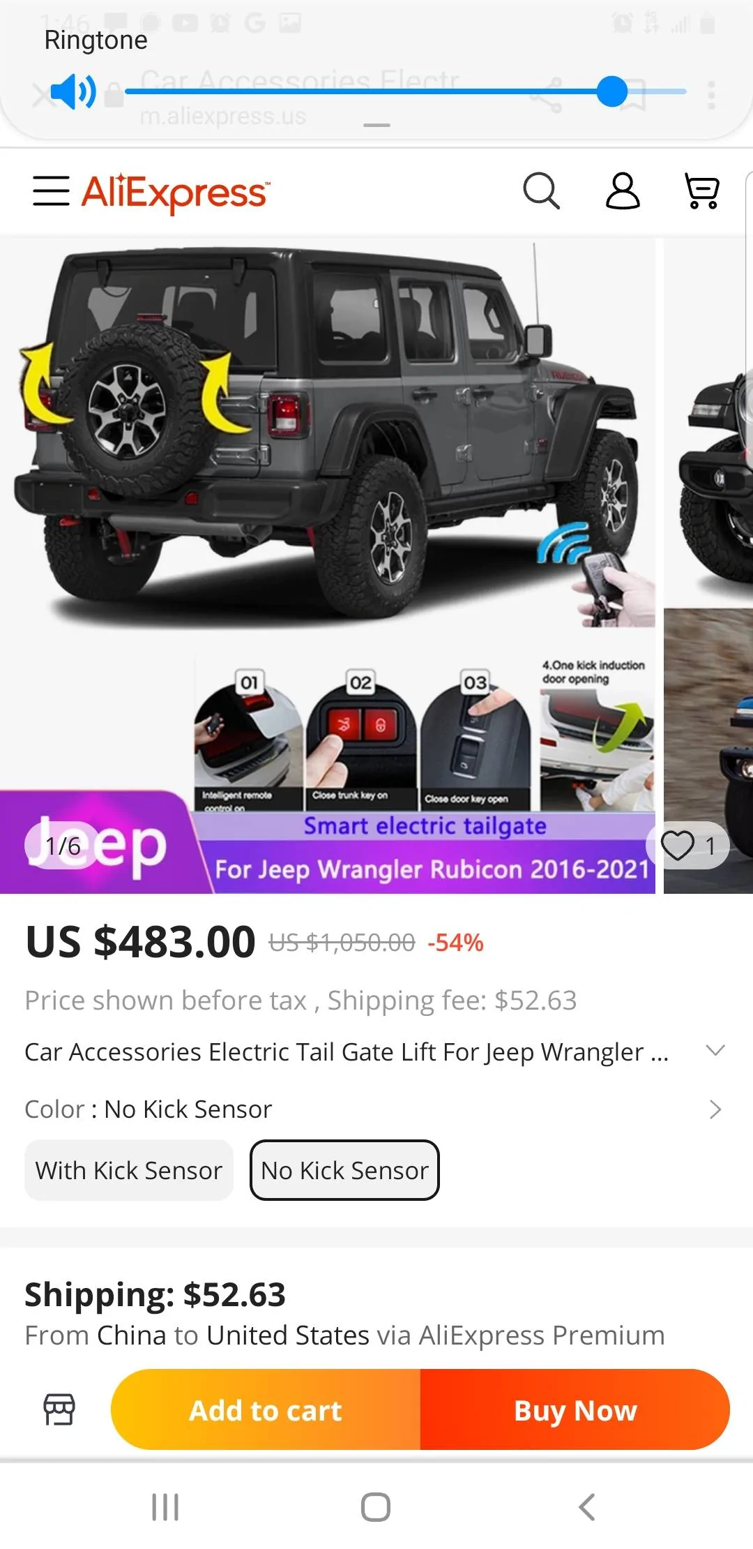 Jeep Gladiator Wrangler accessibility question Screenshot_20230128-014620_Chrom