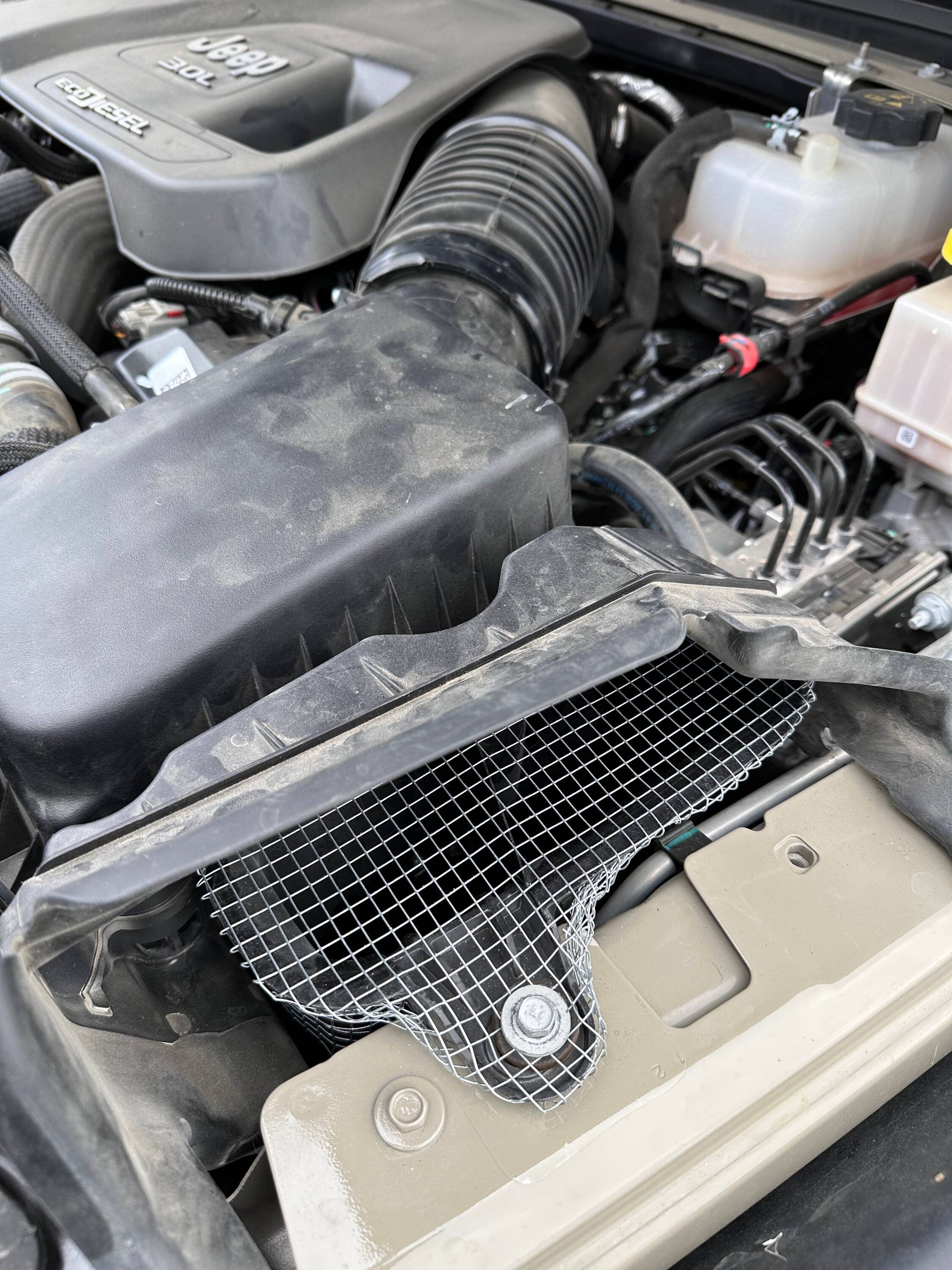 Jeep Gladiator Mouse & Varmint-proof Engine Air Intake Project IMG_1173