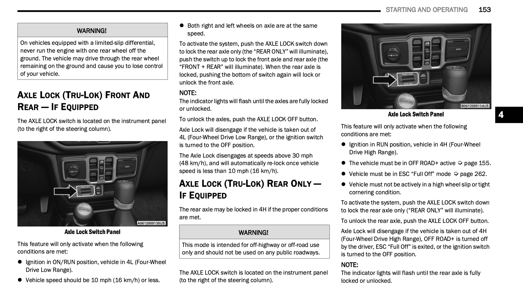 Jeep Gladiator Mojave Rear Locker in 4H only?? Screen Shot 2023-02-02 at 10.34.05 AM