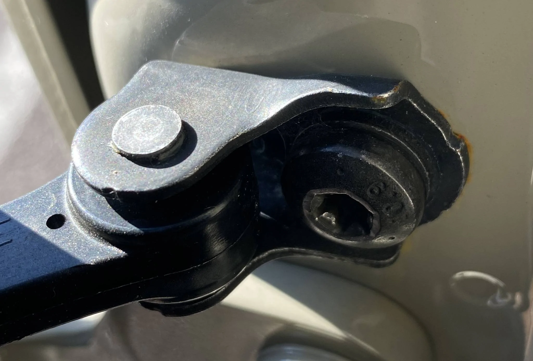 Jeep Gladiator It this rust normal? door check closeu
