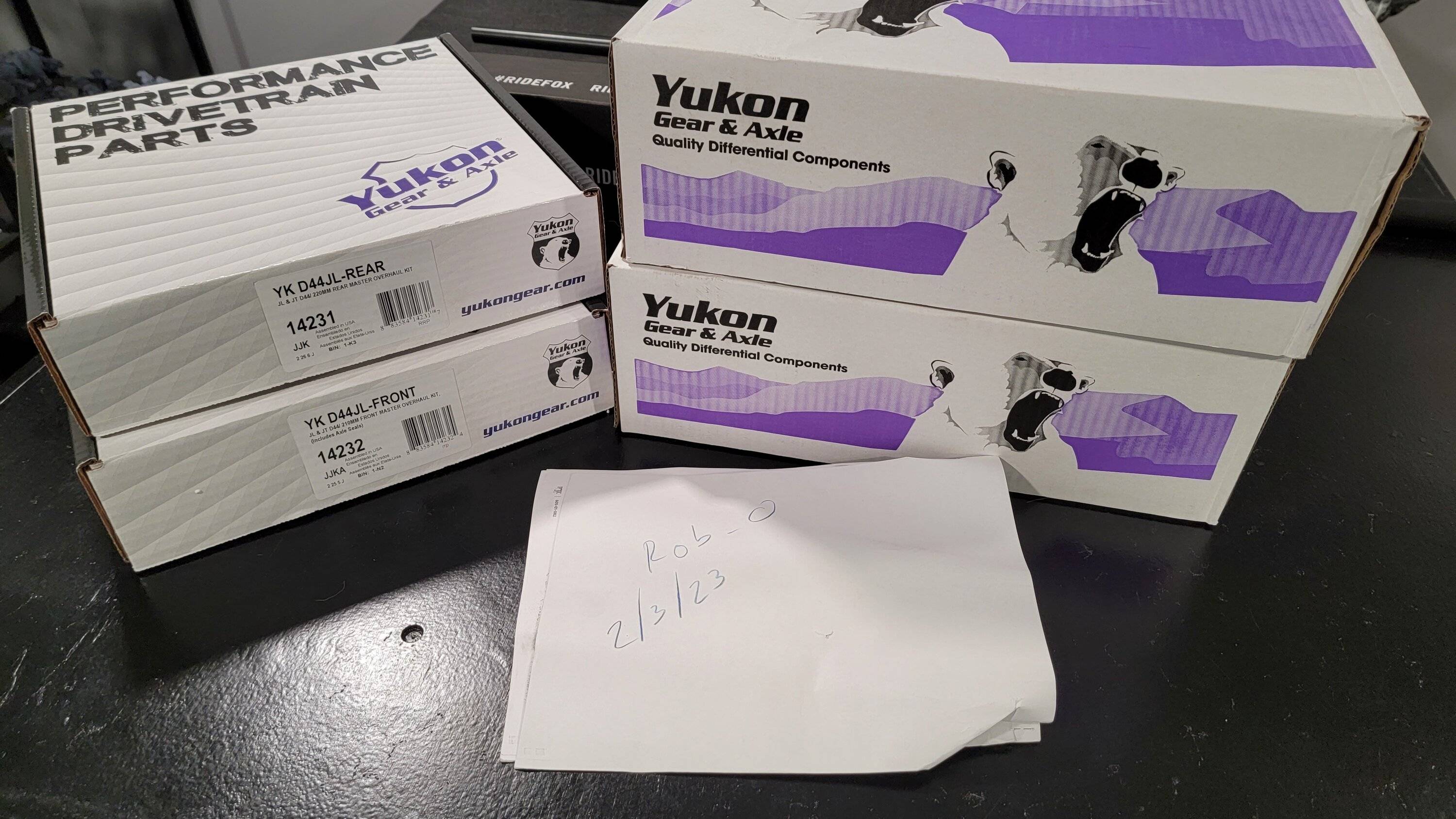 Jeep Gladiator Brand new 5.38 YUKON ring & pinions plus install kits $900 free ship 20230203_091139