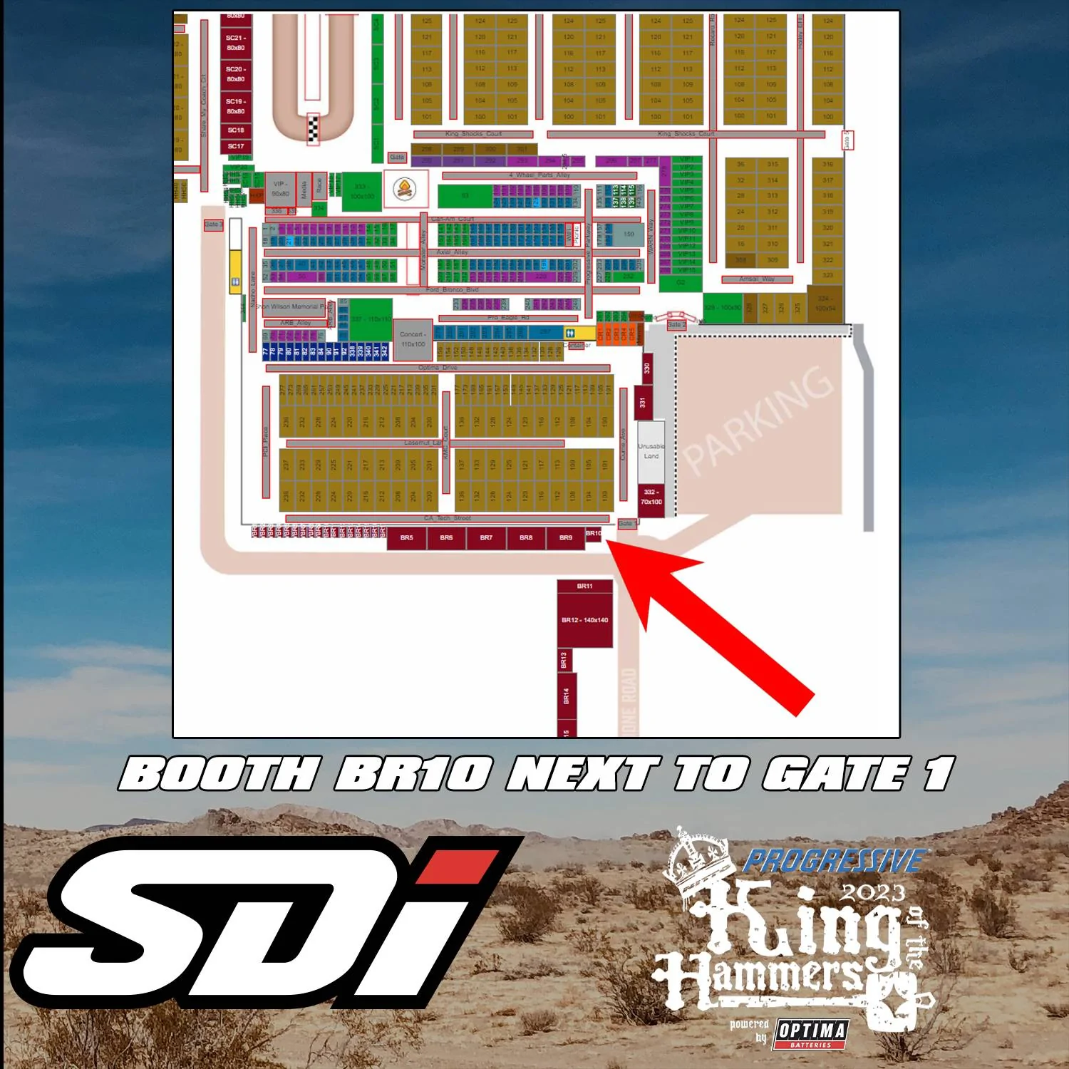 Jeep Gladiator Come talk shocks at King of the Hammers! koh aquare copy2